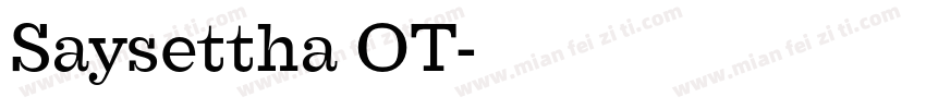 Saysettha OT字体转换